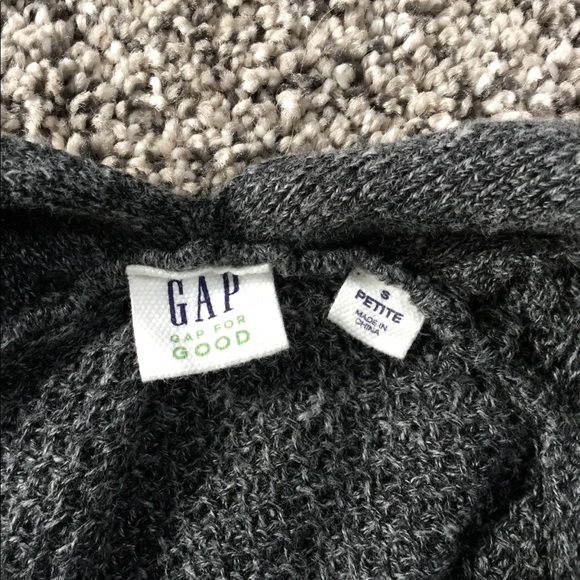 Gray open front belted cardigan - Picture 6 of 8